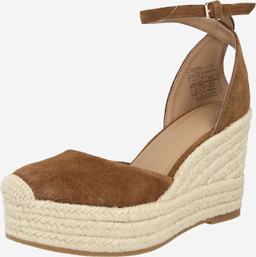 Escarpins à bride arrière 'Madeira' BOSS en marron : devant