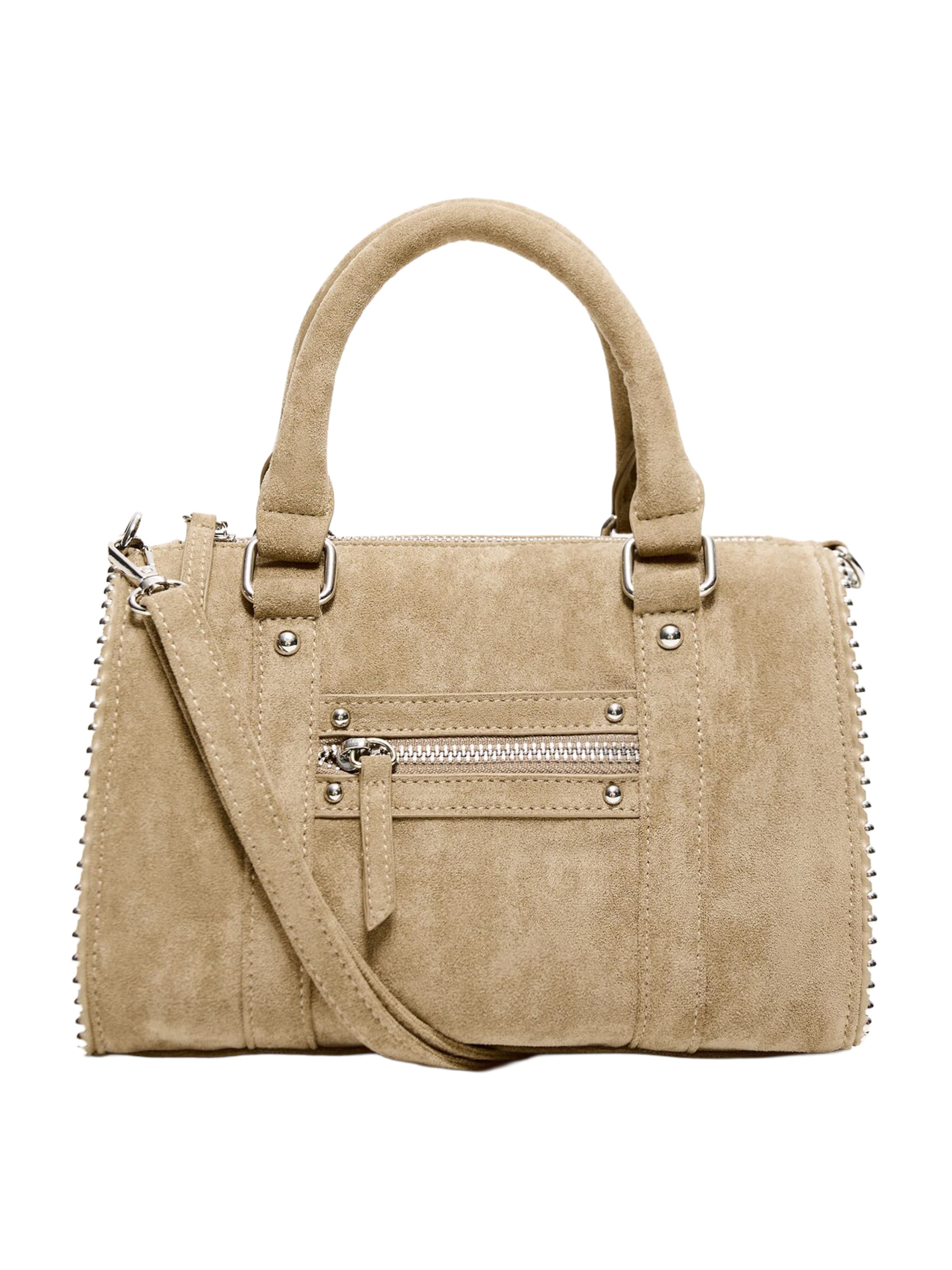 Bershka Kézitáska - bézs: elől