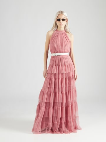 Maya Deluxe Evening Dress in Pink