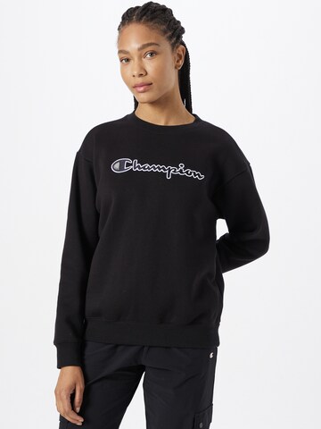 Champion Authentic Athletic Apparel Sweatshirt in Black: front