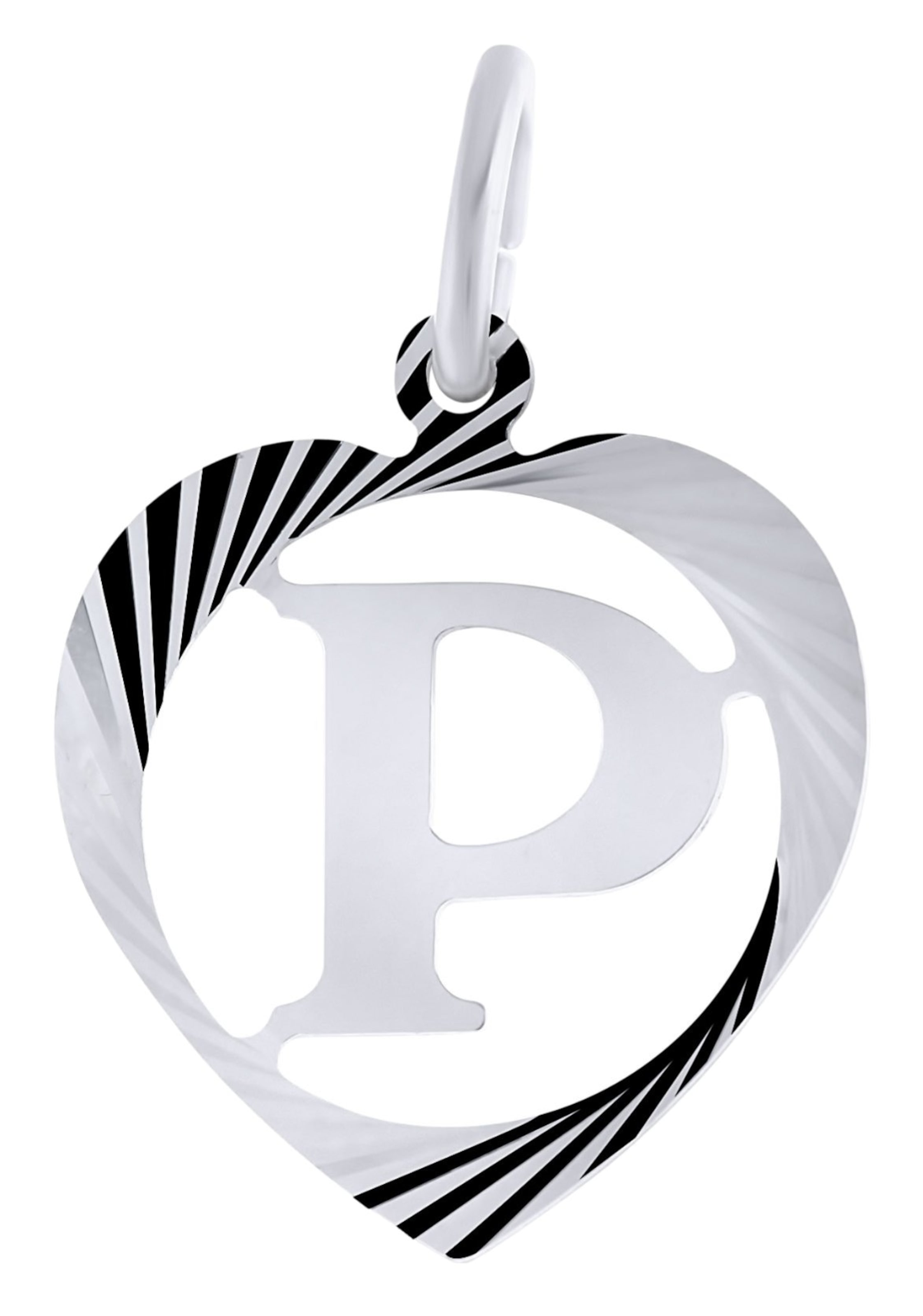 Lucardi Pendant in Silver: front