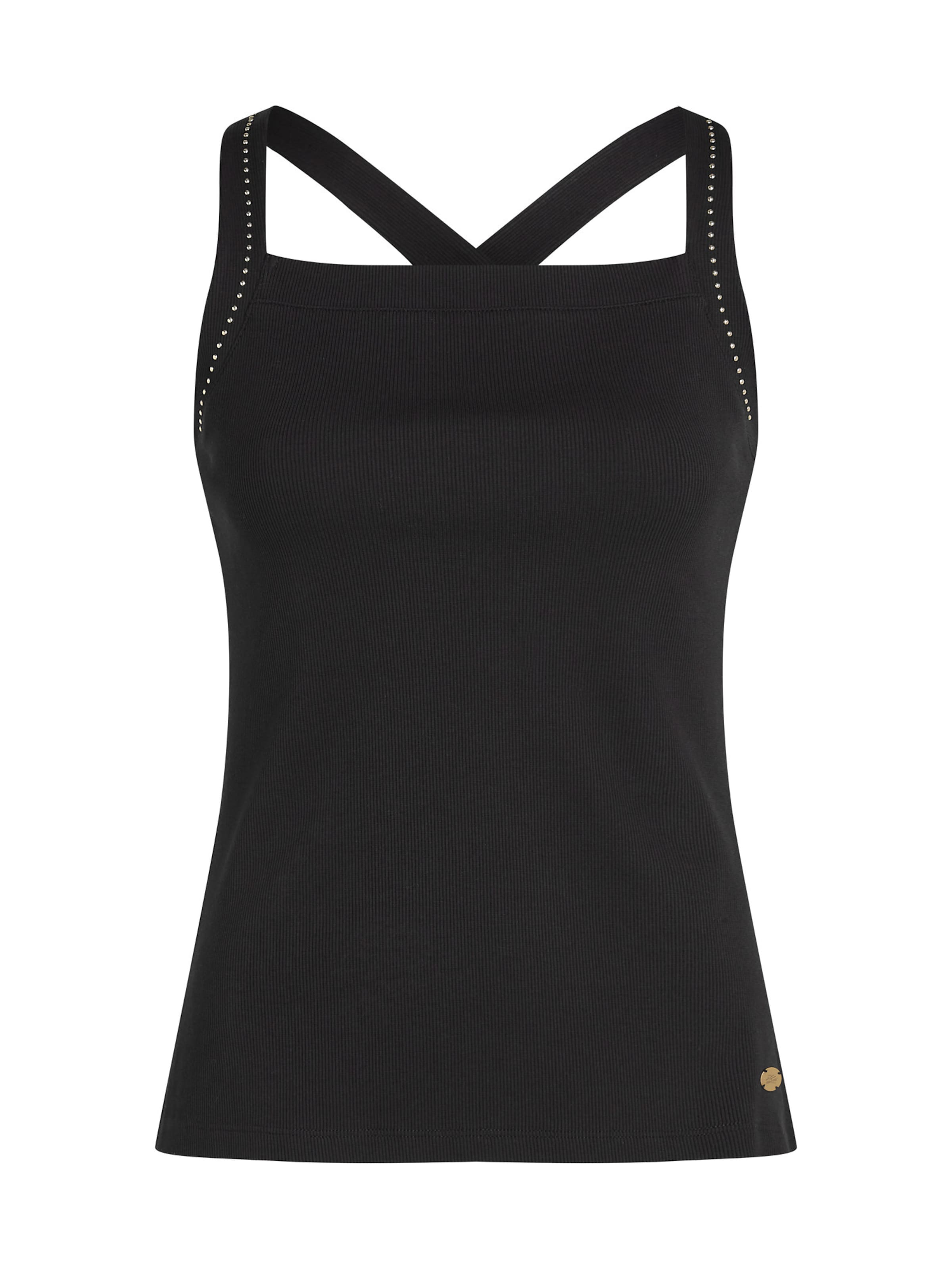 Karl Lagerfeld Top - Čierna: predná strana