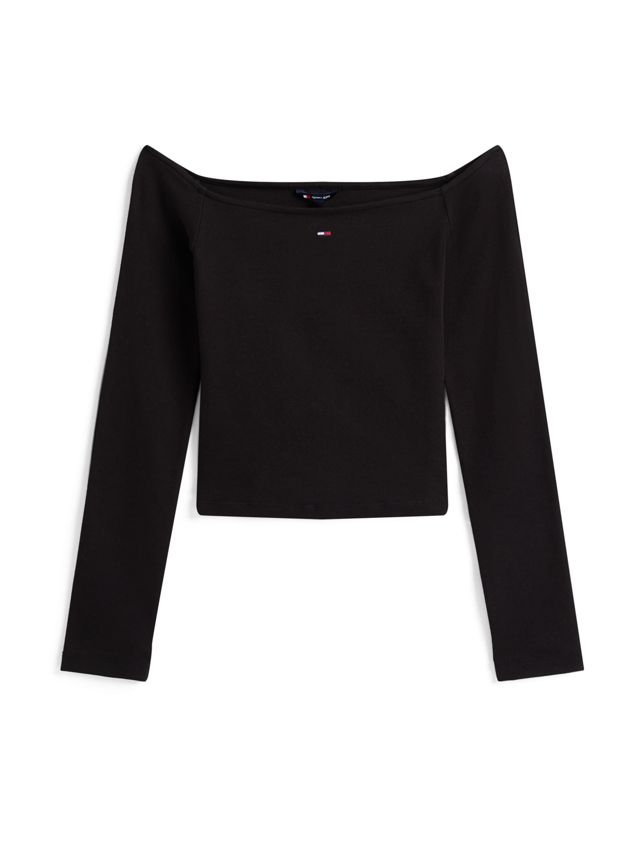 T-shirt 'ESSENTIAL' Tommy Jeans en noir : devant