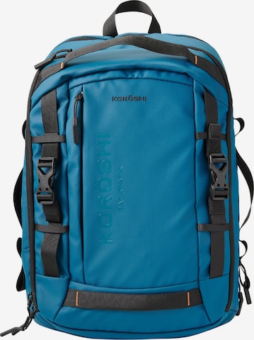 KOROSHI Rucksack in Blau: predná strana