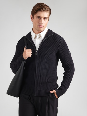 JOOP! Jeans Cardigan 'Hajoros' i sort: forside