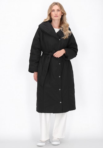 Manteau mi-saison DreiMaster Maritim en noir : devant
