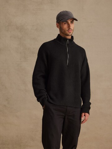 DAN FOX APPAREL Pullover 'Marek' in Schwarz