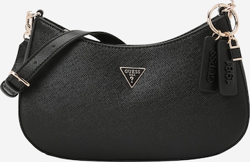 GUESS Наплечная сумка 'NOELLE II TOP ZIP SHOULDER BAG' в Черный: спереди