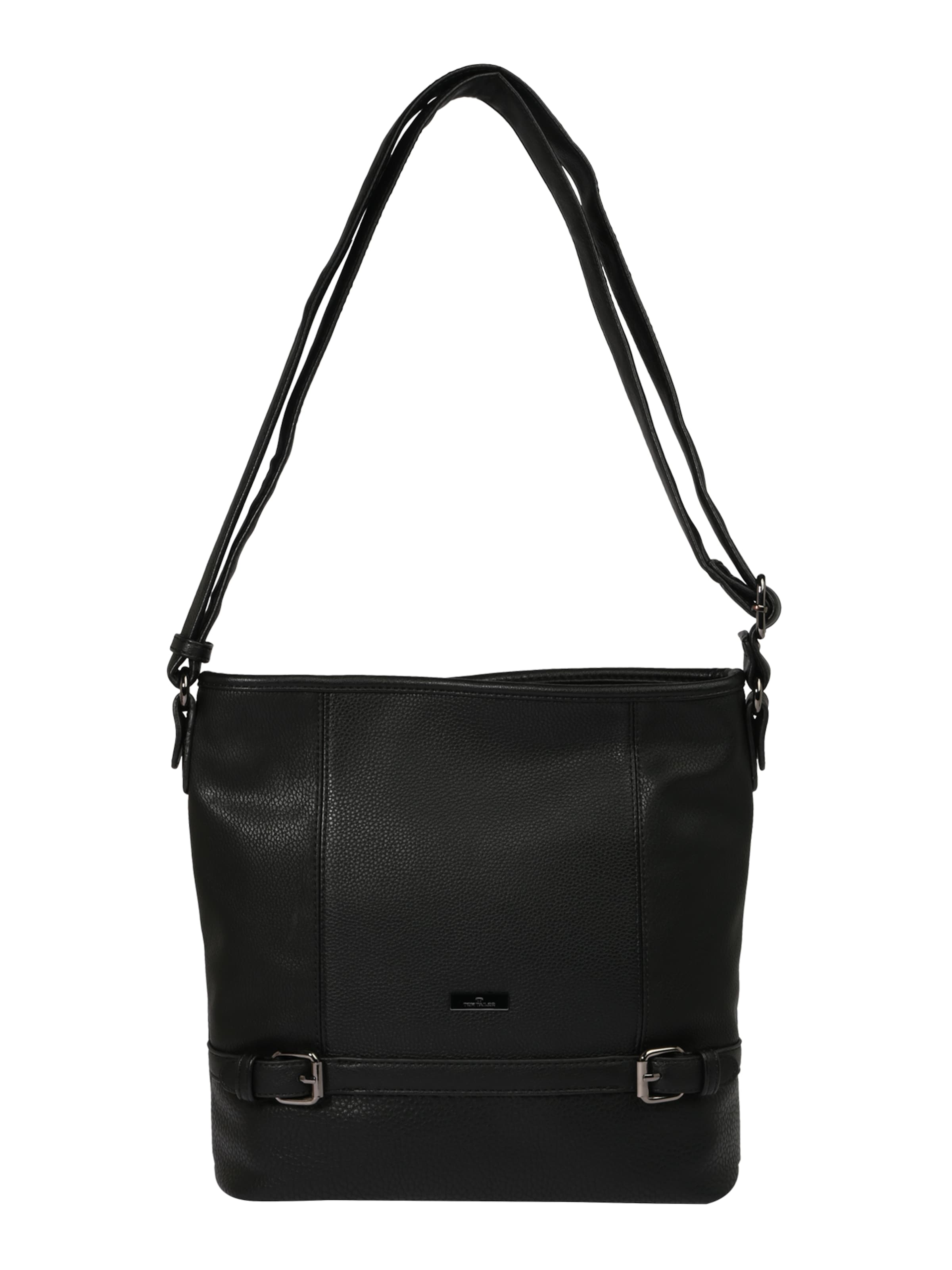 TOM TAILOR Taška přes rameno 'Juna' – černá: přední strana