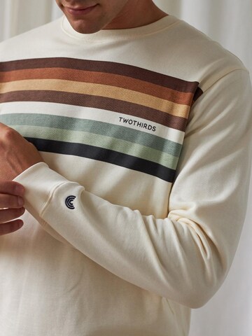 Twothirds Sweatshirt 'Mouli - Ecru' in Beige