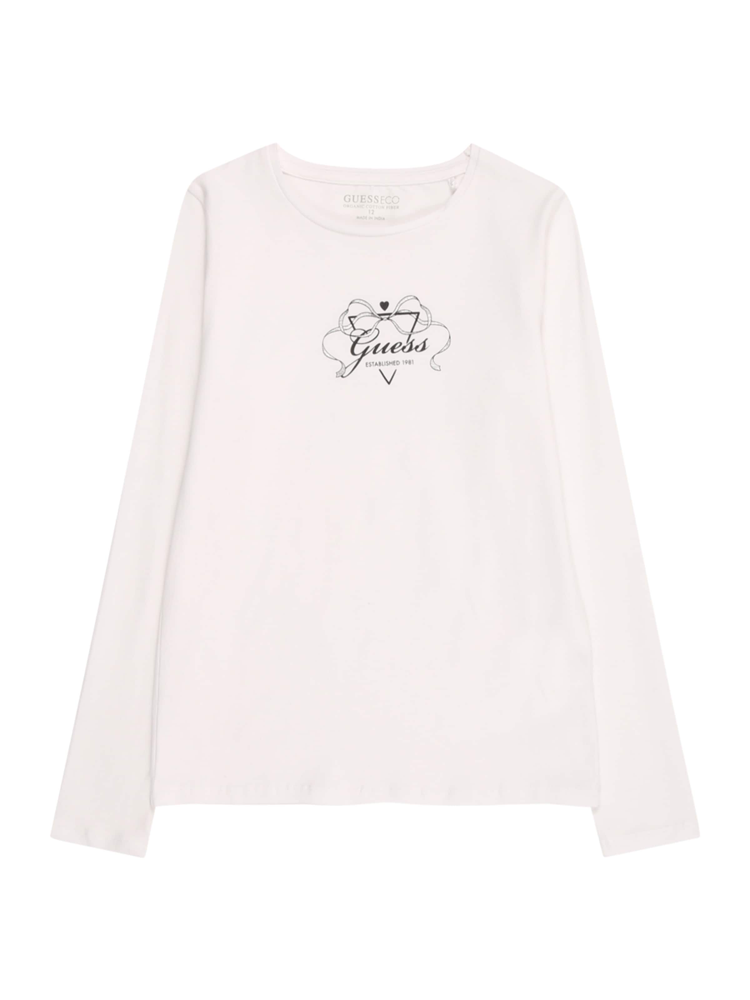 GUESS - Camiseta en blanco: frente