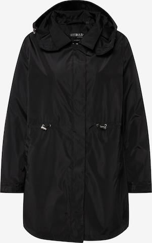 Ulla Popken Between-Seasons Parka in Black: front