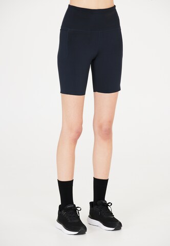 ENDURANCE Skinny Workout Pants 'Leager' in Blue: front