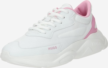 HUGO Red Sneakers 'Leon' in White: front