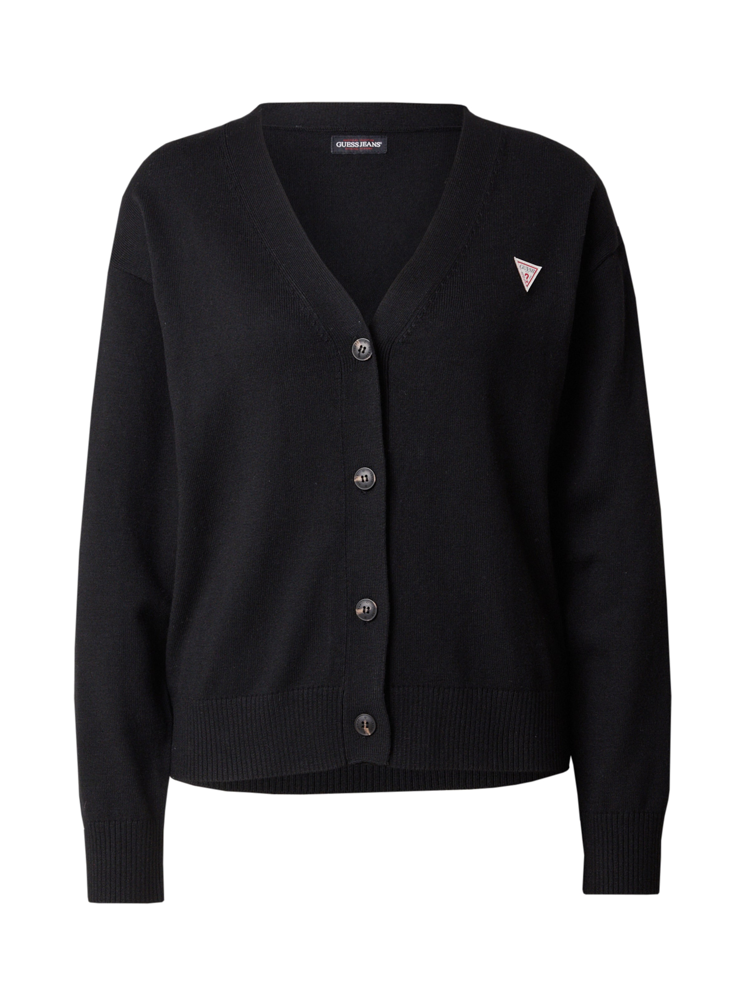 GUESS JEANS Kardigán - fekete: elől