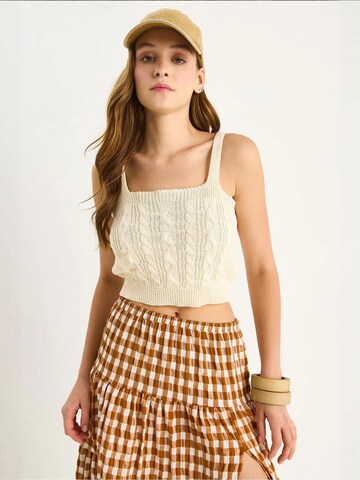 Bianco Lucci - Top de malha em bege