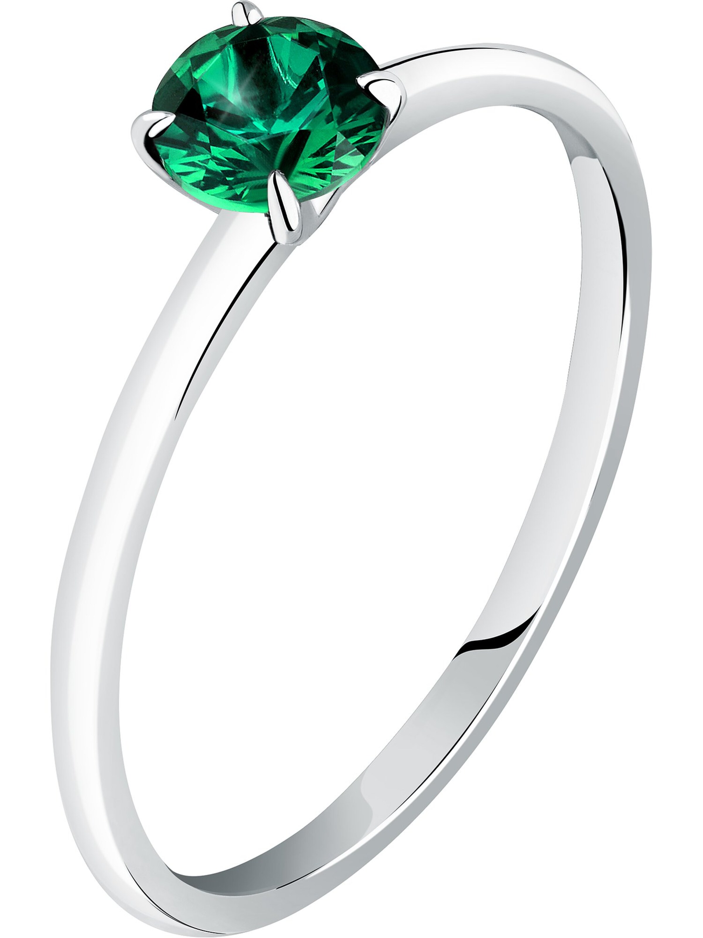 Live Diamond Ring in Silber: Vorderseite