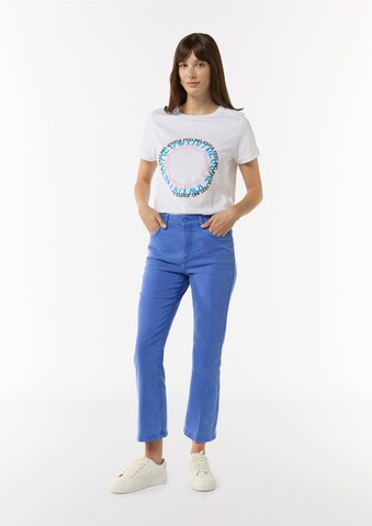 comma casual identity Bootcut Hose in Blau: Vorderseite