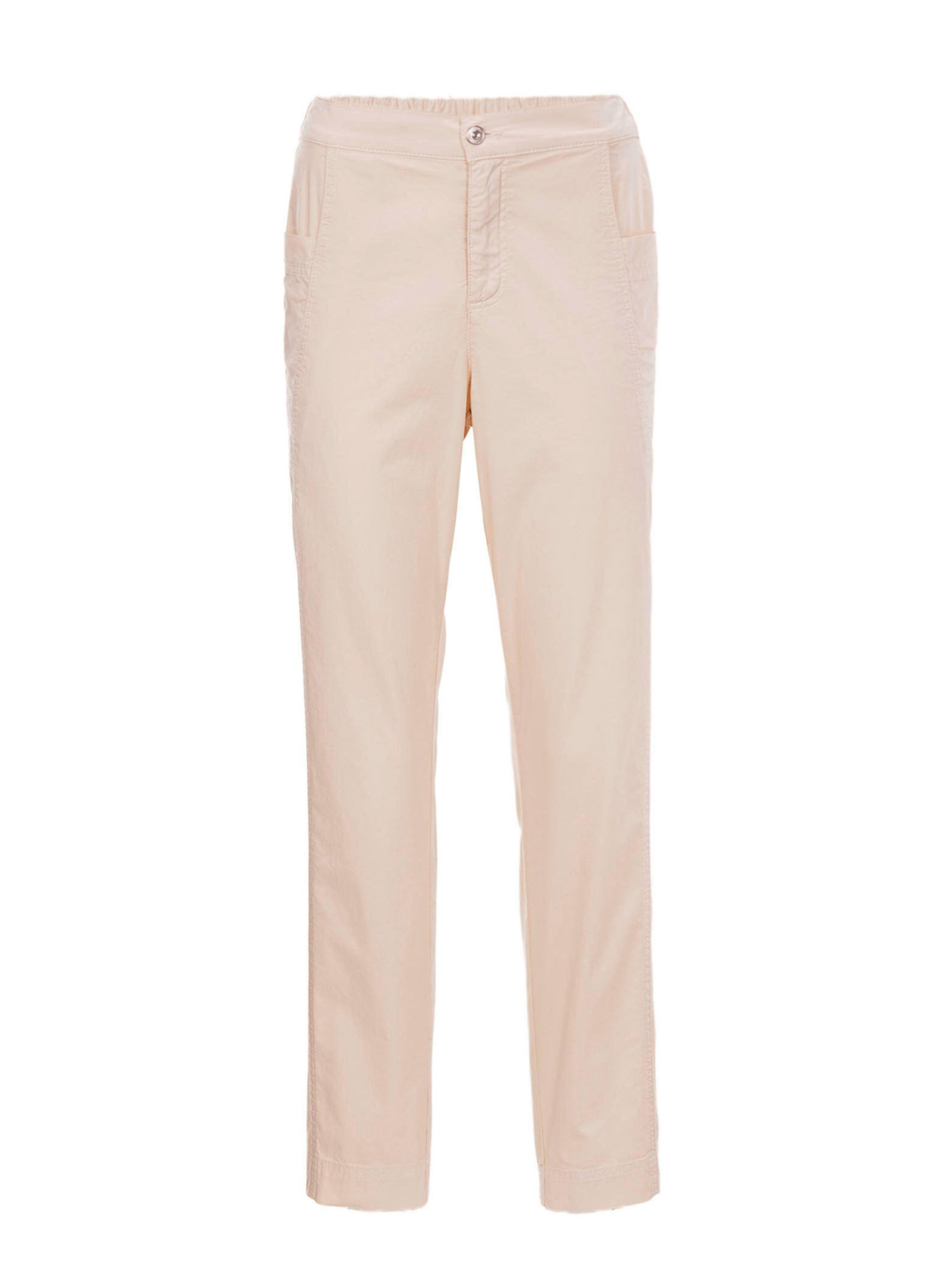 Goldner Loosefit Jeans in Beige: Vorderseite