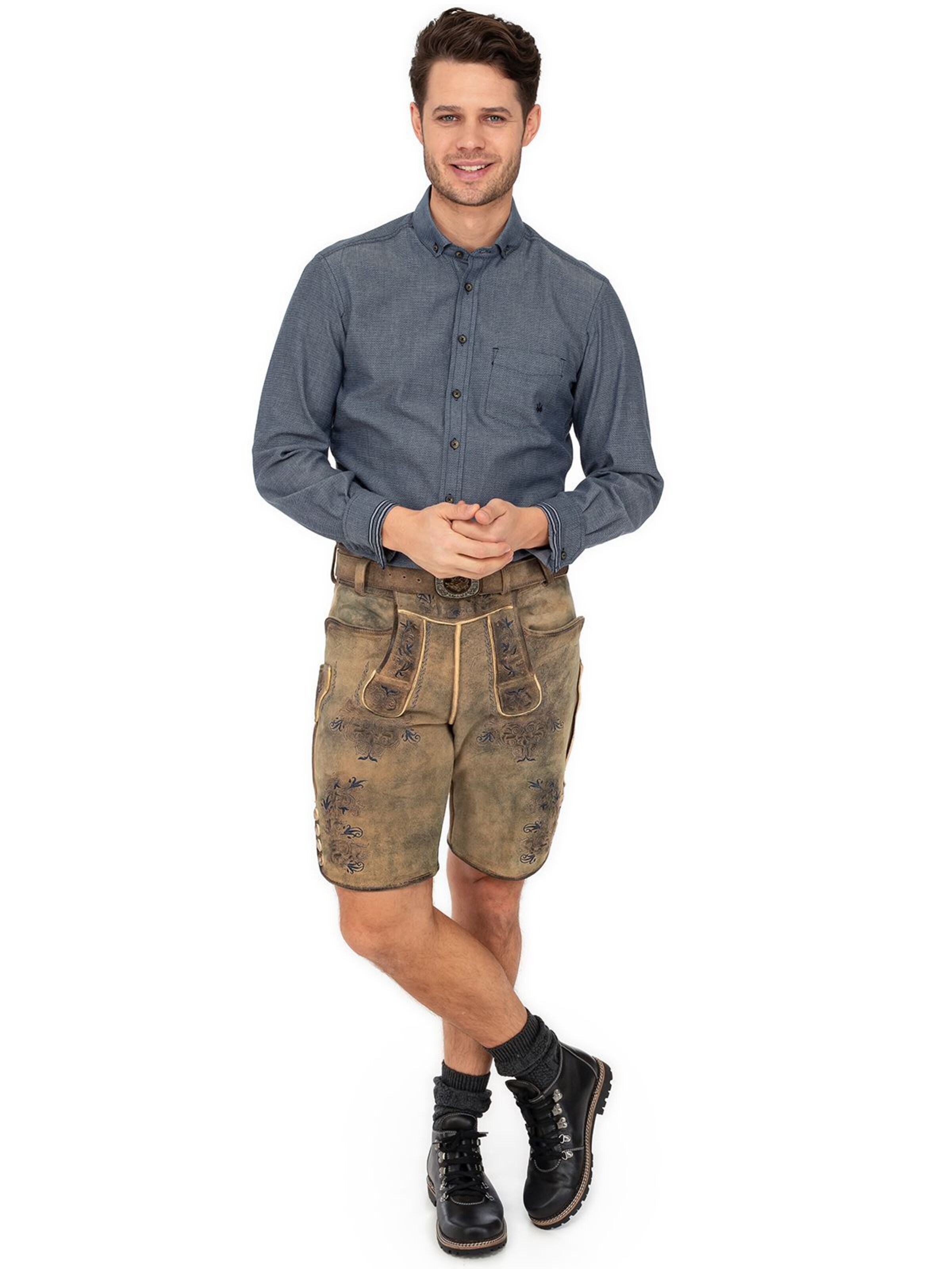 Schweigerts Regular Traditional Pants 'BUCHNER' in Brown
