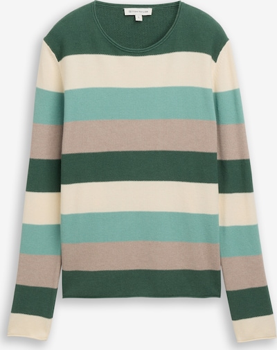 Megztinis iš TOM TAILOR, spalva – turkio spalva / rausvai pilka / tamsiai žalia / kiaušinio lukšto spalva, Prekių apžvalga