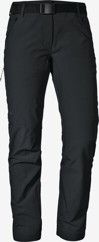 Schöffel Regular Outdoor Pants 'Taibun' in Black: front