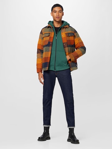 TOM TAILOR DENIM Sweat jacket in Green