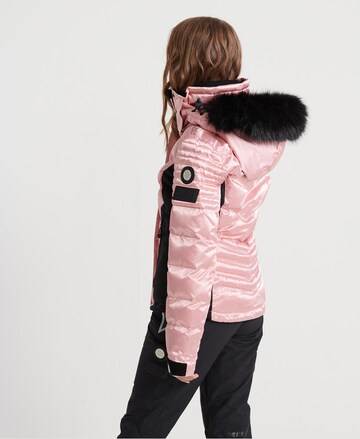 Superdry Snow Skijacke 'Luxe' in Pink