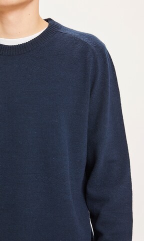 KnowledgeCotton Apparel Sweater 'Field' in Blue