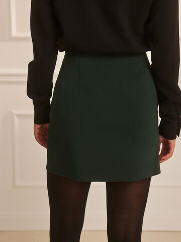 Guido Maria Kretschmer Women - Falda 'Georgina' en verde: atrás