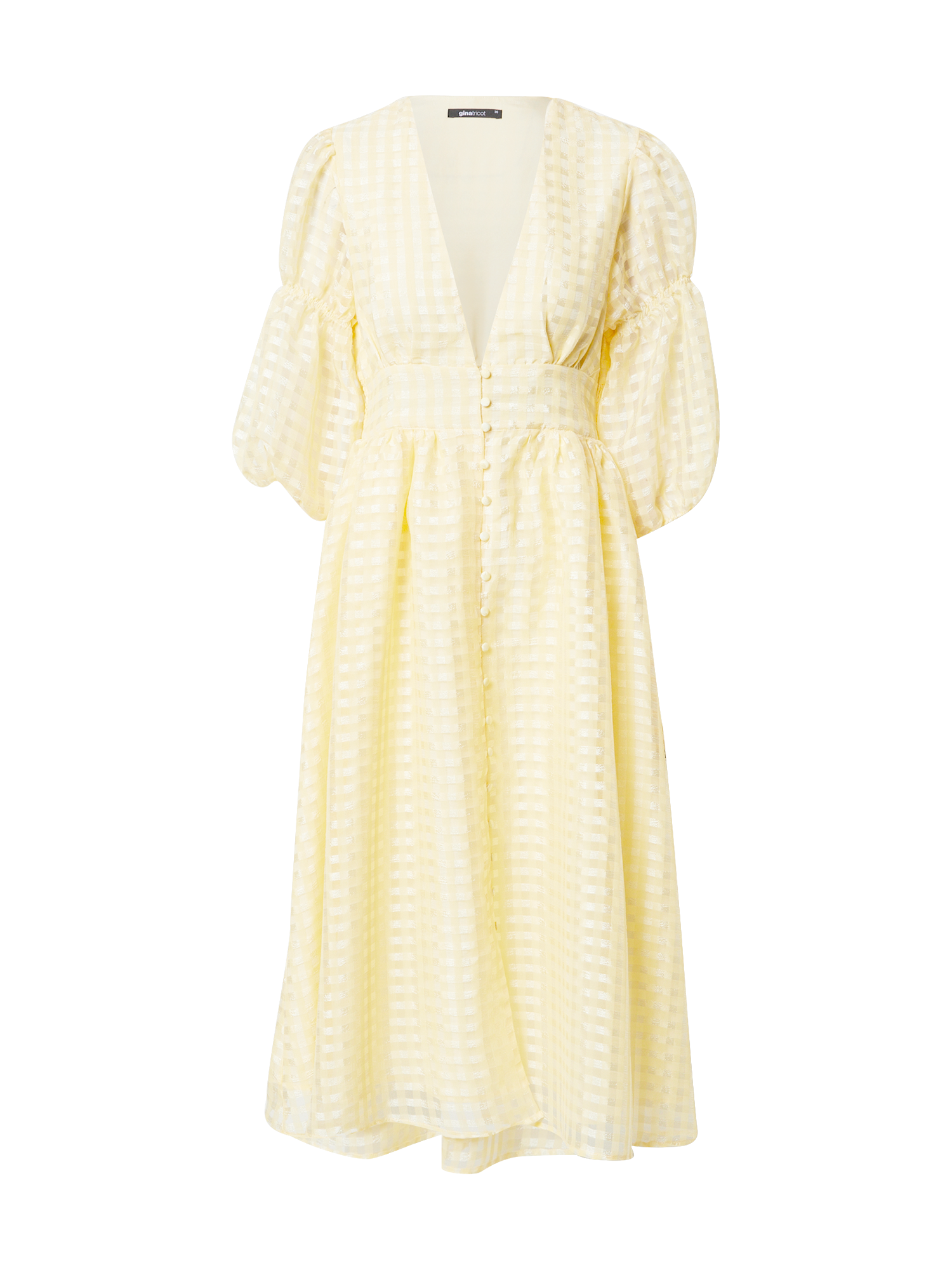 Kobiety Sukienki Gina Tricot Sukienka koszulowa Simone w kolorze Jasnożółtym 