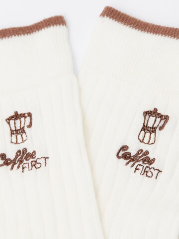 CALZEDONIA Socks 'Italian Style' in White