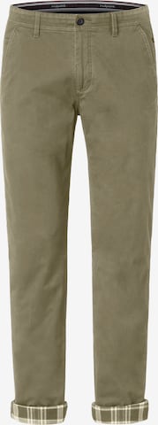 REDPOINT Chino Pants in Green: front