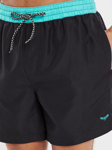 Shorts de bain 'Penglai' Threadbare en noir