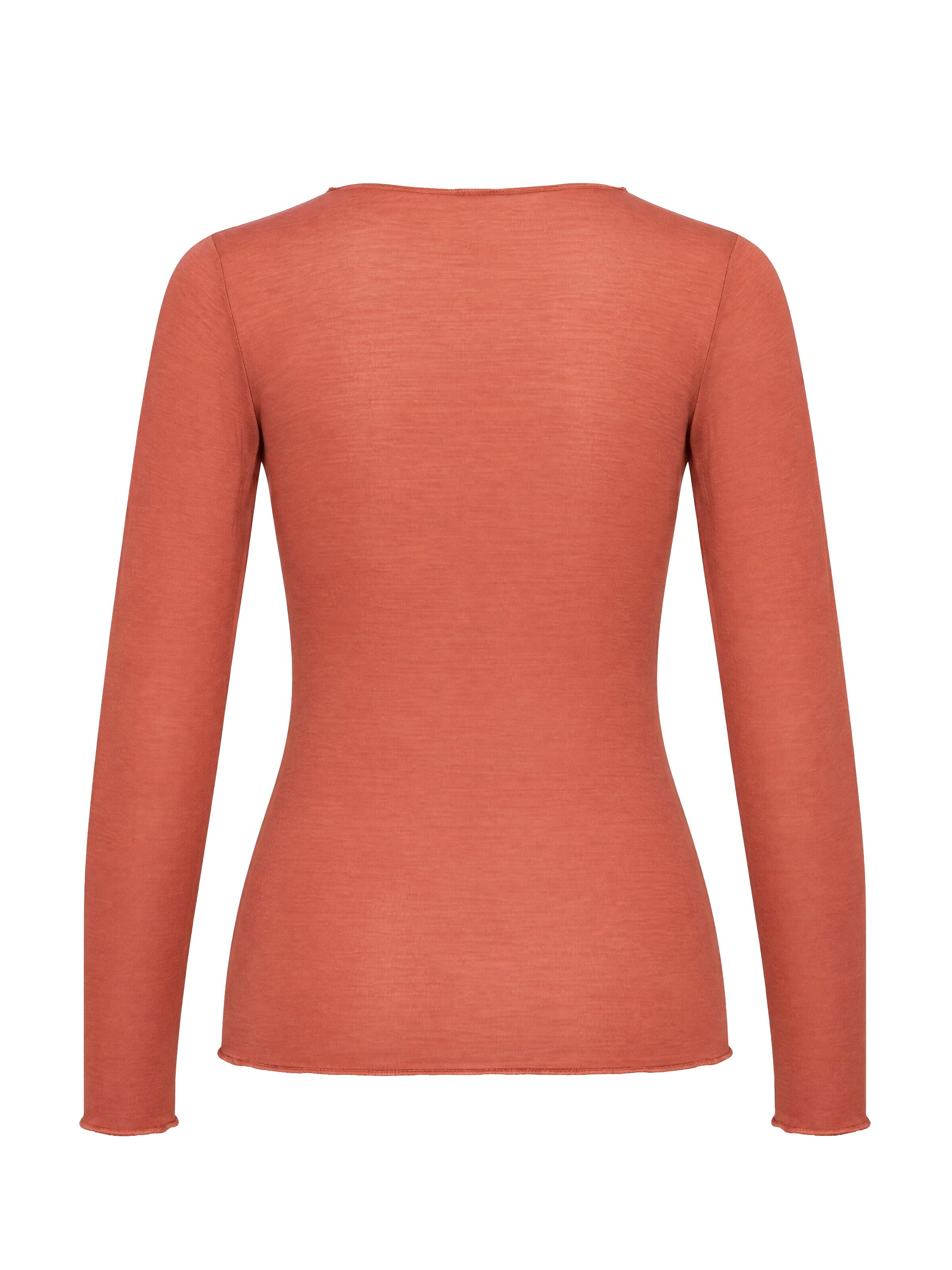 Ciocca - Camiseta térmica 'Cashmere undershirt barchetta' en naranja