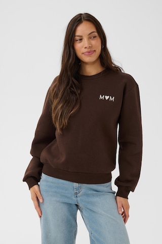 Kaffe Sweatshirt in Braun: Vorderseite