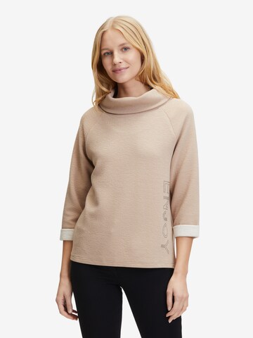 Sweat-shirt Betty Barclay en beige : devant