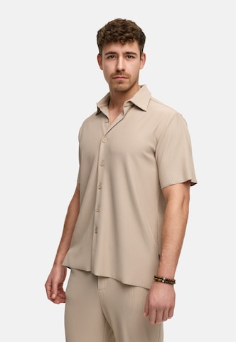 INDICODE JEANS Regular fit Overhemd 'Lamgo' in Beige