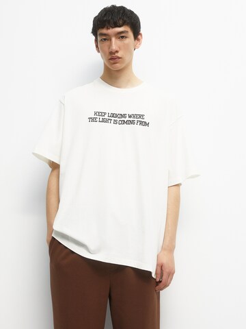 Pull&Bear T-Shirt in Weiß: Vorderseite