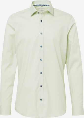 Coupe slim Chemise 'New York' OLYMP en vert : devant