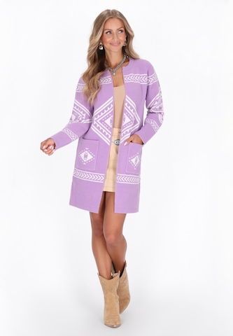 Cardigan IZIA en violet