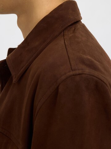 SELECTED Between-season jacket in Brown