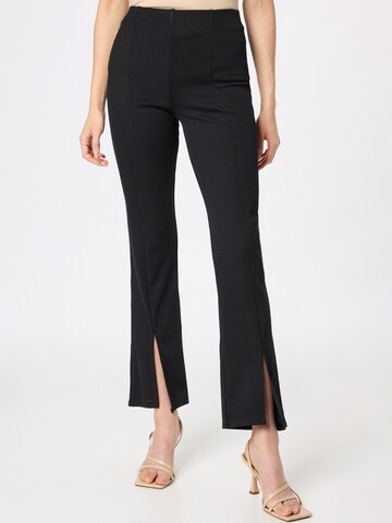 Warehouse Flared Leggings in Black: front