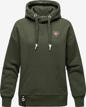 NAVAHOO - Sudadera 'Goldfee' en verde: frente