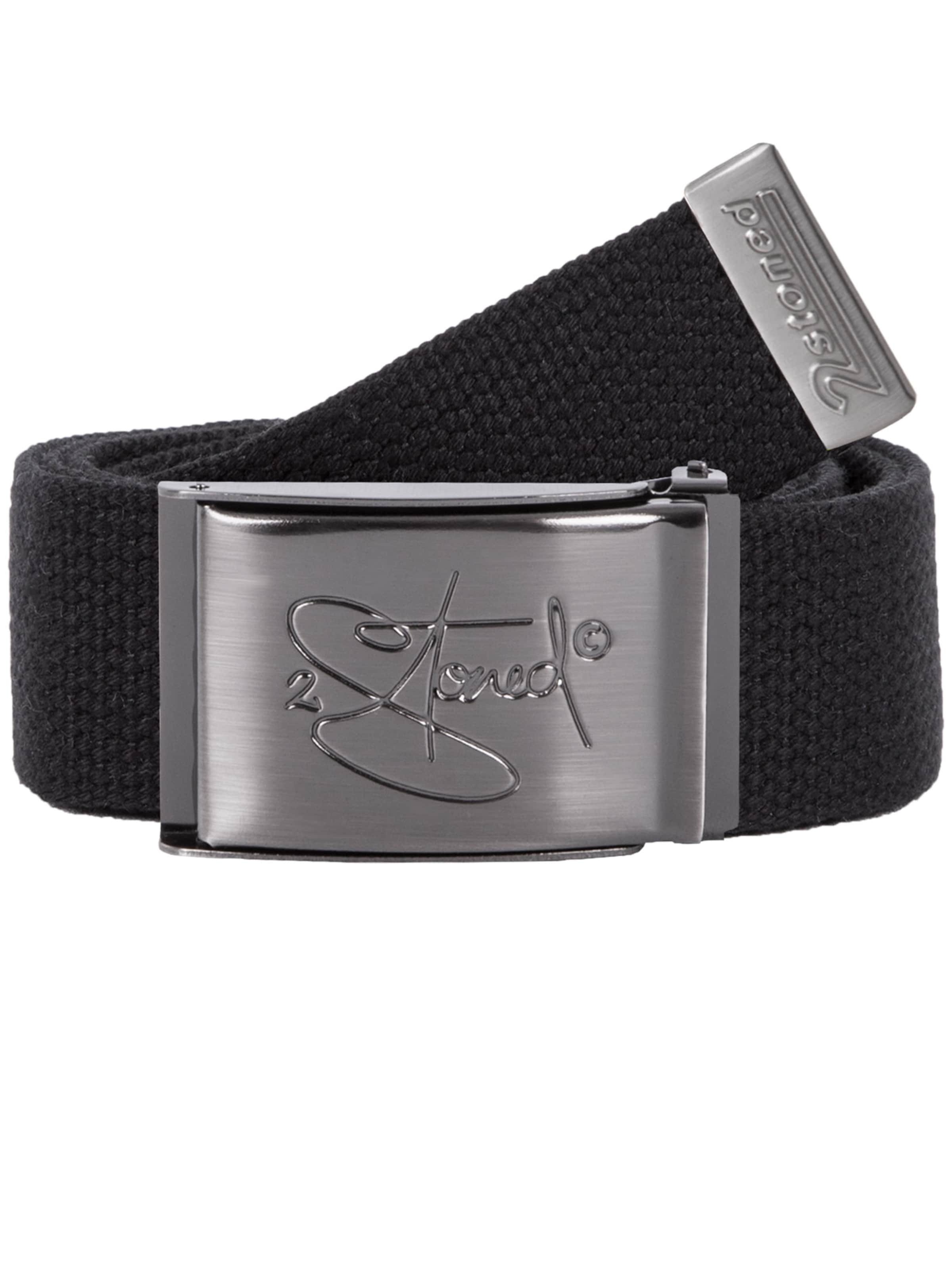 2Stoned Belt 'Classic Matt' in Black: front