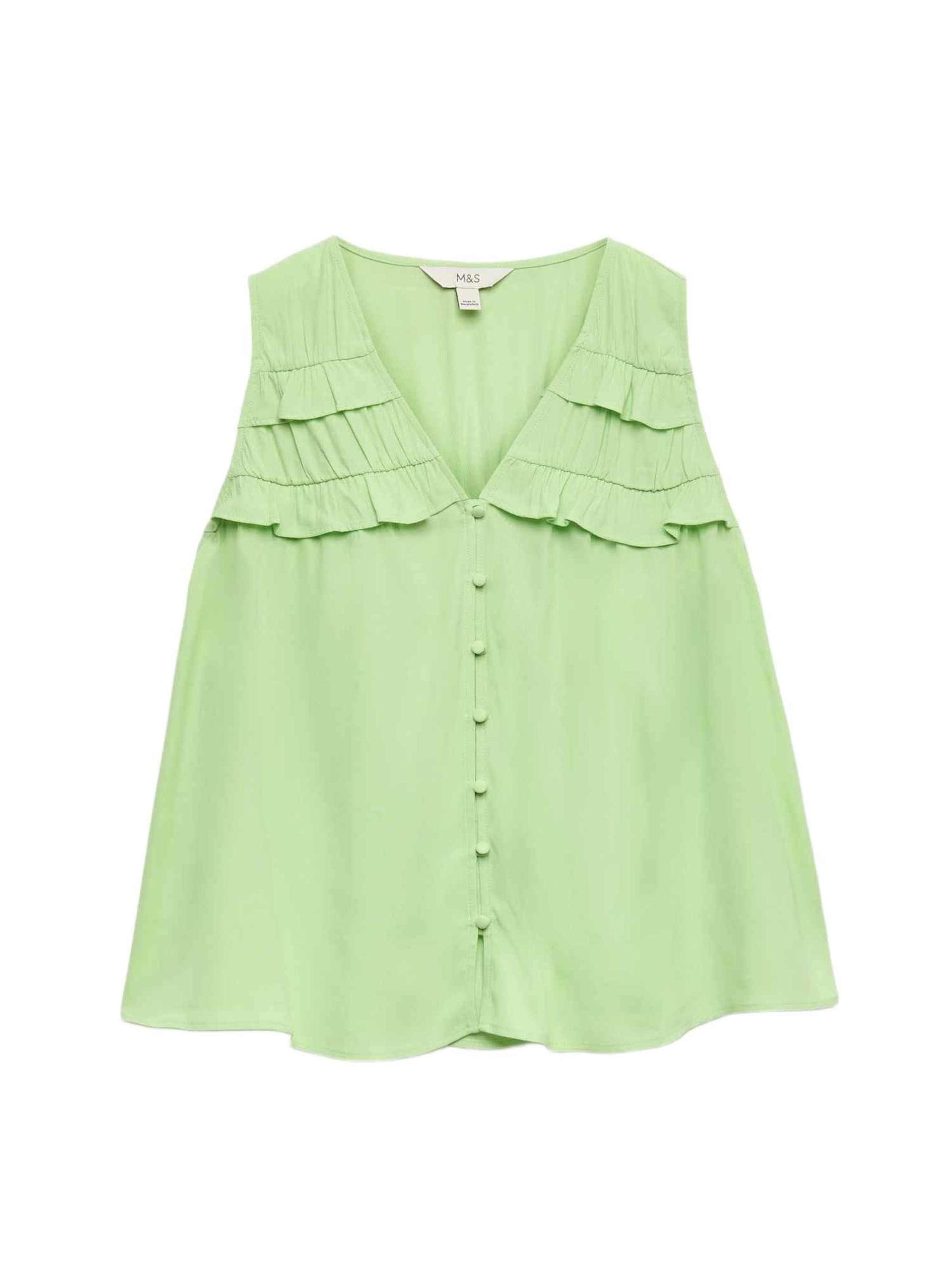 Camicia da donna di Marks & Spencer in verde: frontale
