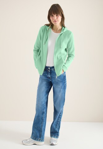 CECIL Zip-Up Hoodie in Green