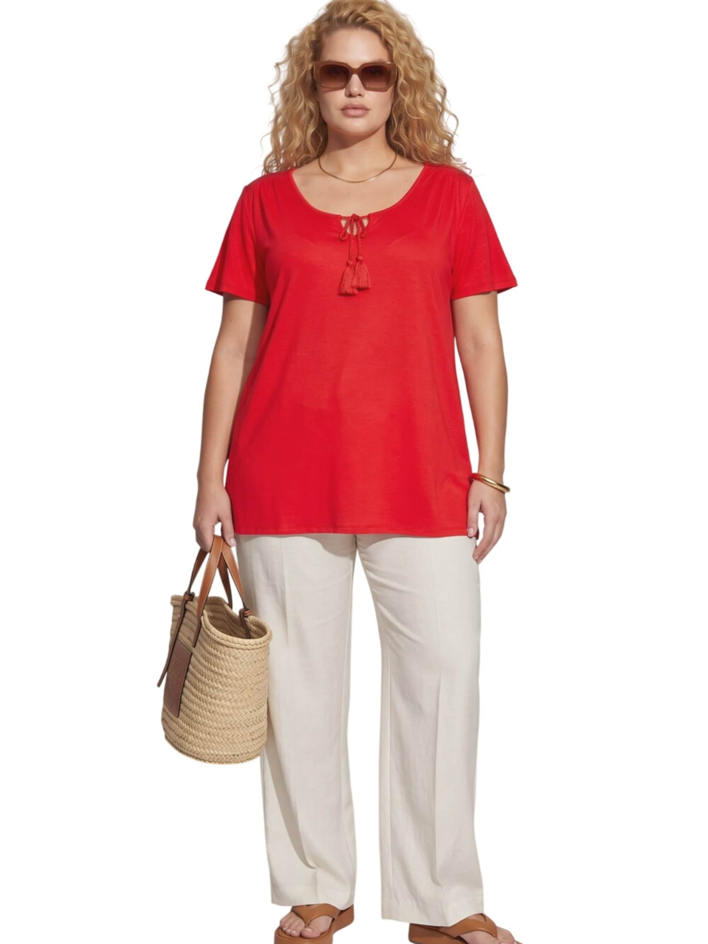 Shape Of You Blouse in Rood
