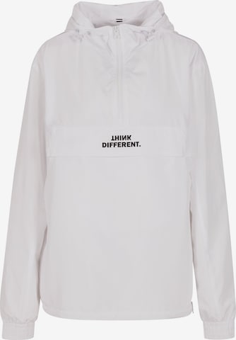 Mister Tee Jacke 'Think Different' in Weiß: Vorderseite