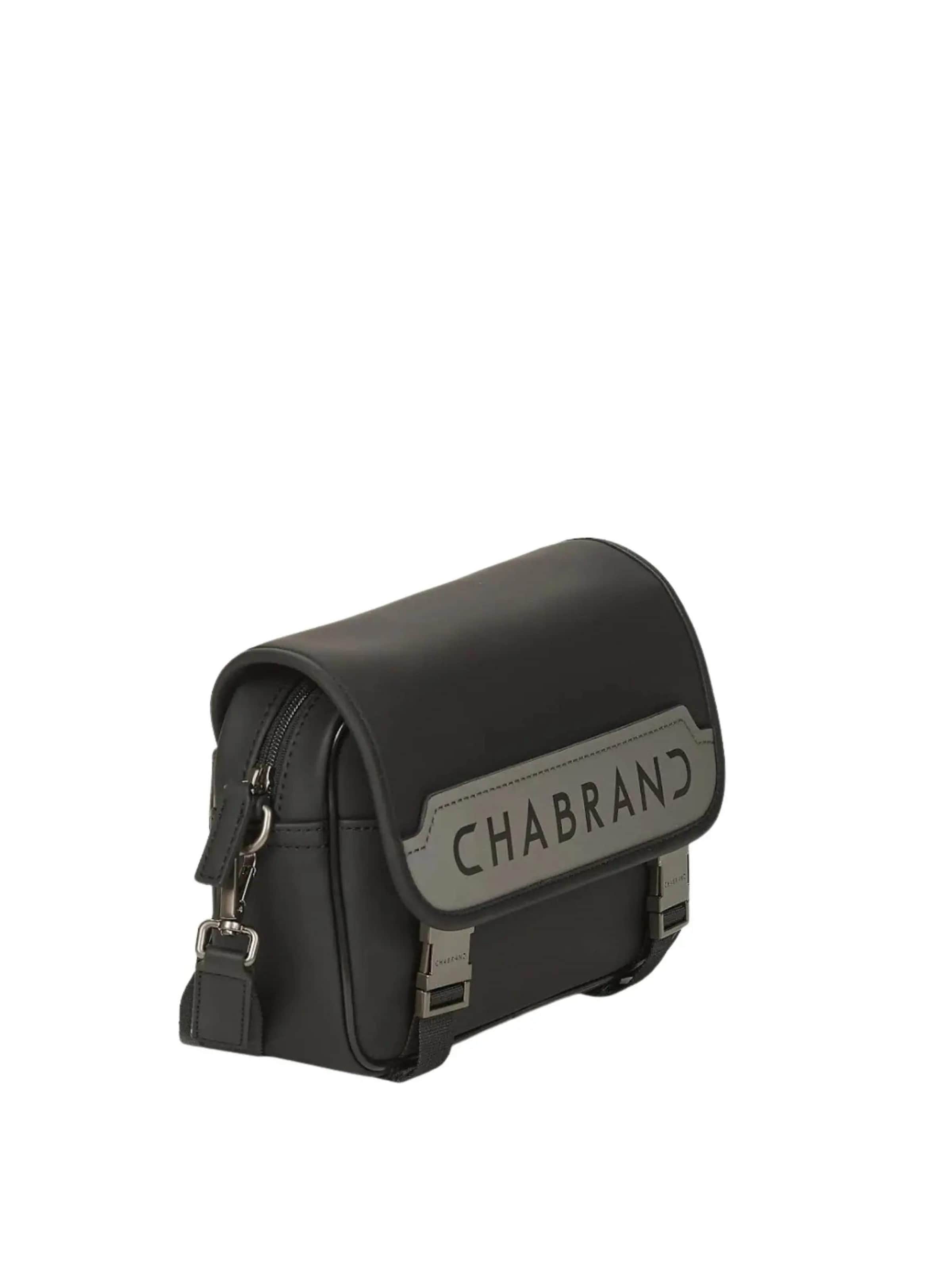 Chabrand - Bolso de hombro 'Sacoche zippée Chabrand Touch Bis 84050SY109 Noir/Gris' en negro